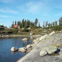 You've Arrived: The Forest Service cabin at Emma Lake provides all-season shelter.